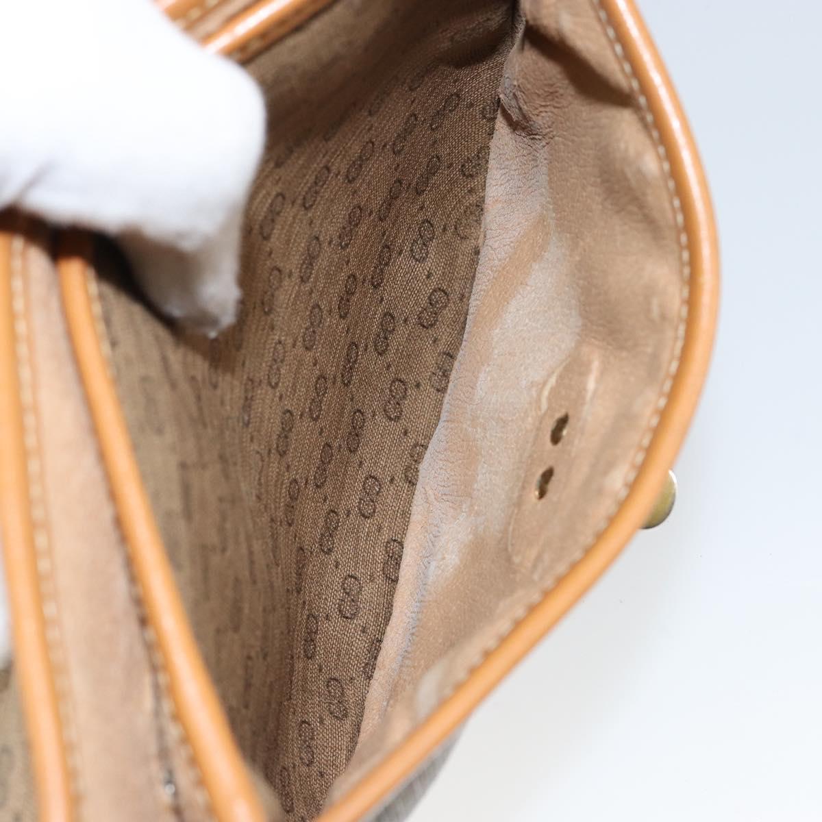 GUCCI Micro GG Supreme Shoulder Bag PVC Beige Gold 001 084 0259 Auth 145987