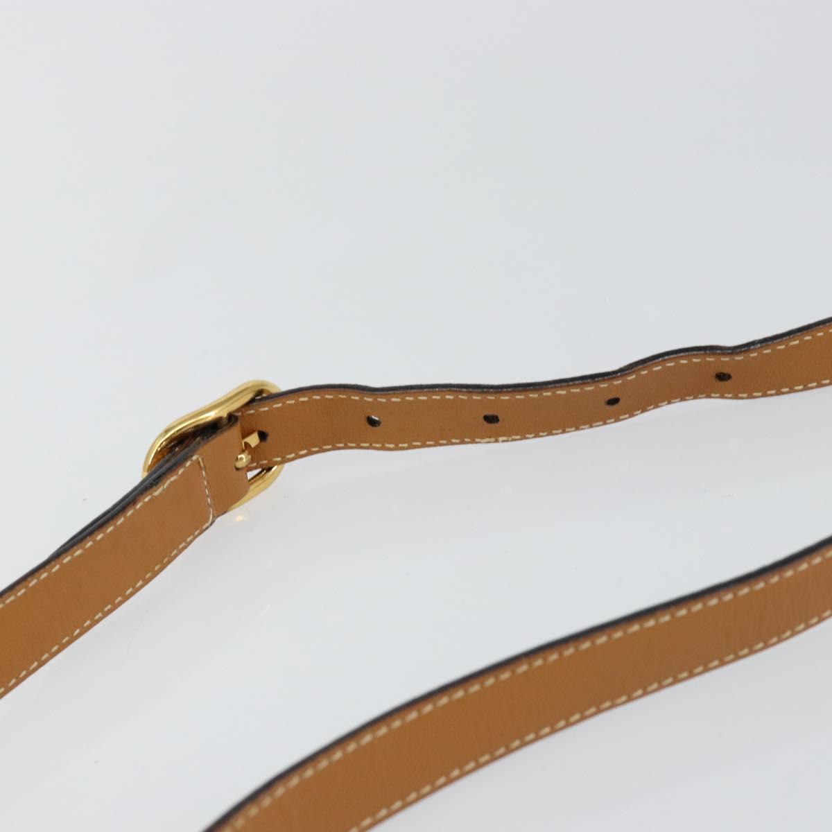 GUCCI Micro GG Supreme Shoulder Bag PVC Beige Gold 001 084 0259 Auth 145987