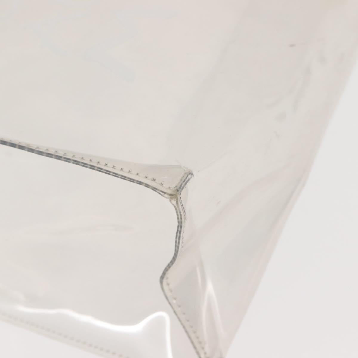 HERMES Vinyl Kelly Hand Bag Vinyl Clear Auth 145995