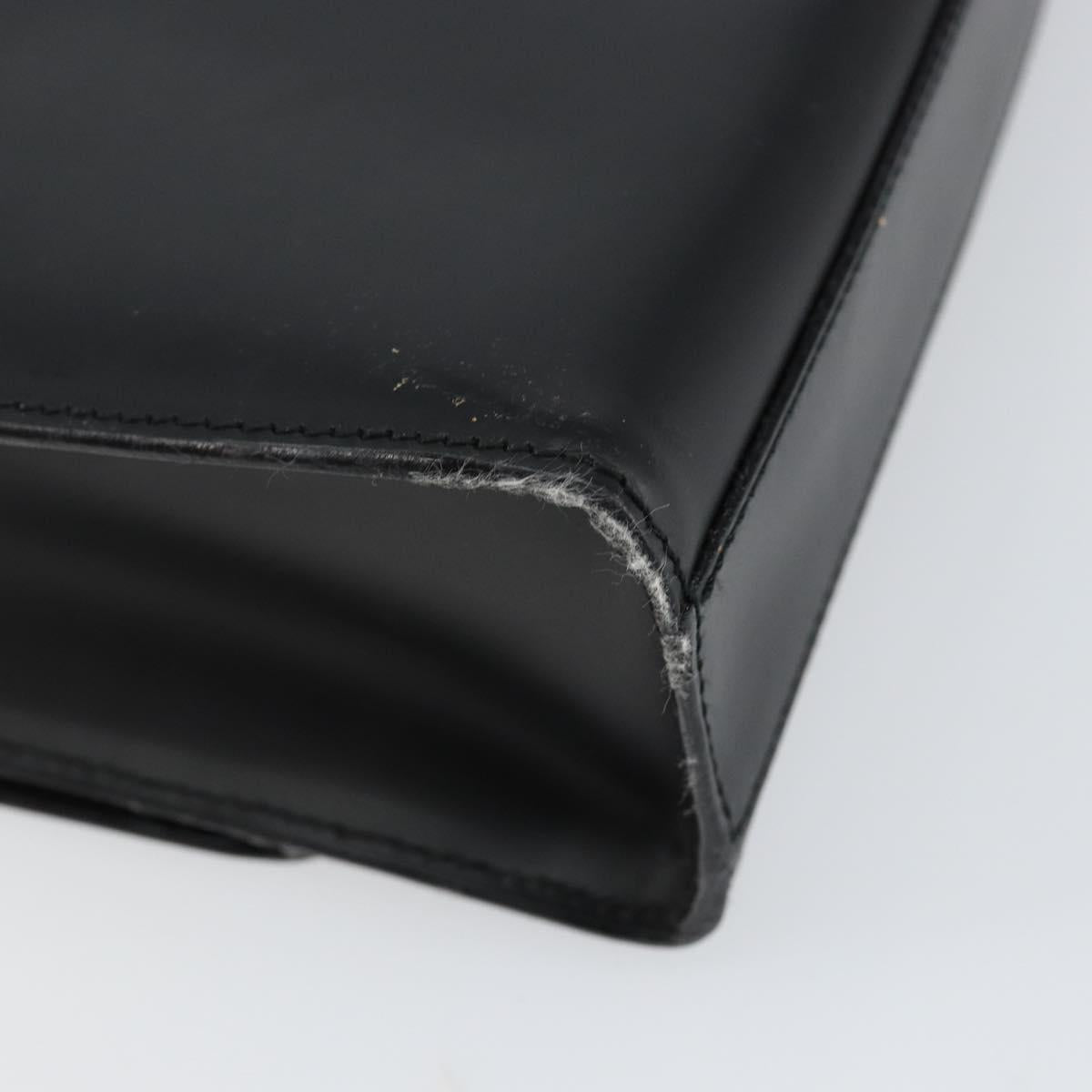 GUCCI Shoulder Bag Leather Black Silver 001 3064 Auth 146004