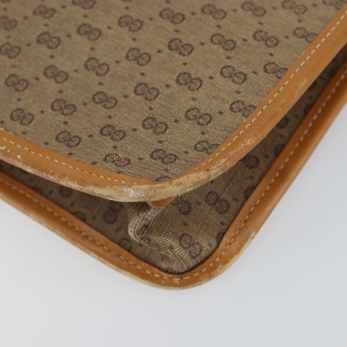 GUCCI Micro GG Supreme Web Sherry Line Bag PVC Beige 017 115 4126 Auth 146005