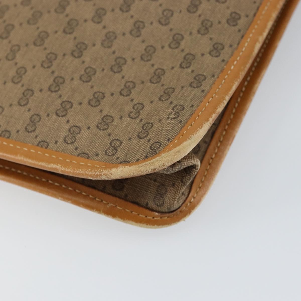 GUCCI Micro GG Supreme Web Sherry Line Bag PVC Beige 017 115 4126 Auth 146005