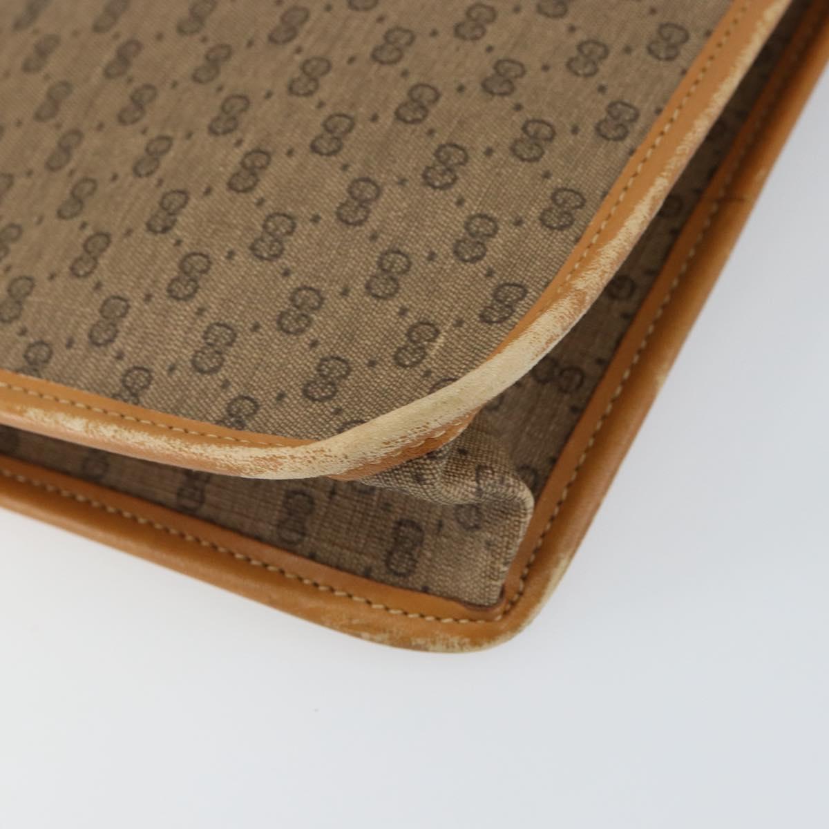 GUCCI Micro GG Supreme Web Sherry Line Bag PVC Beige 017 115 4126 Auth 146005