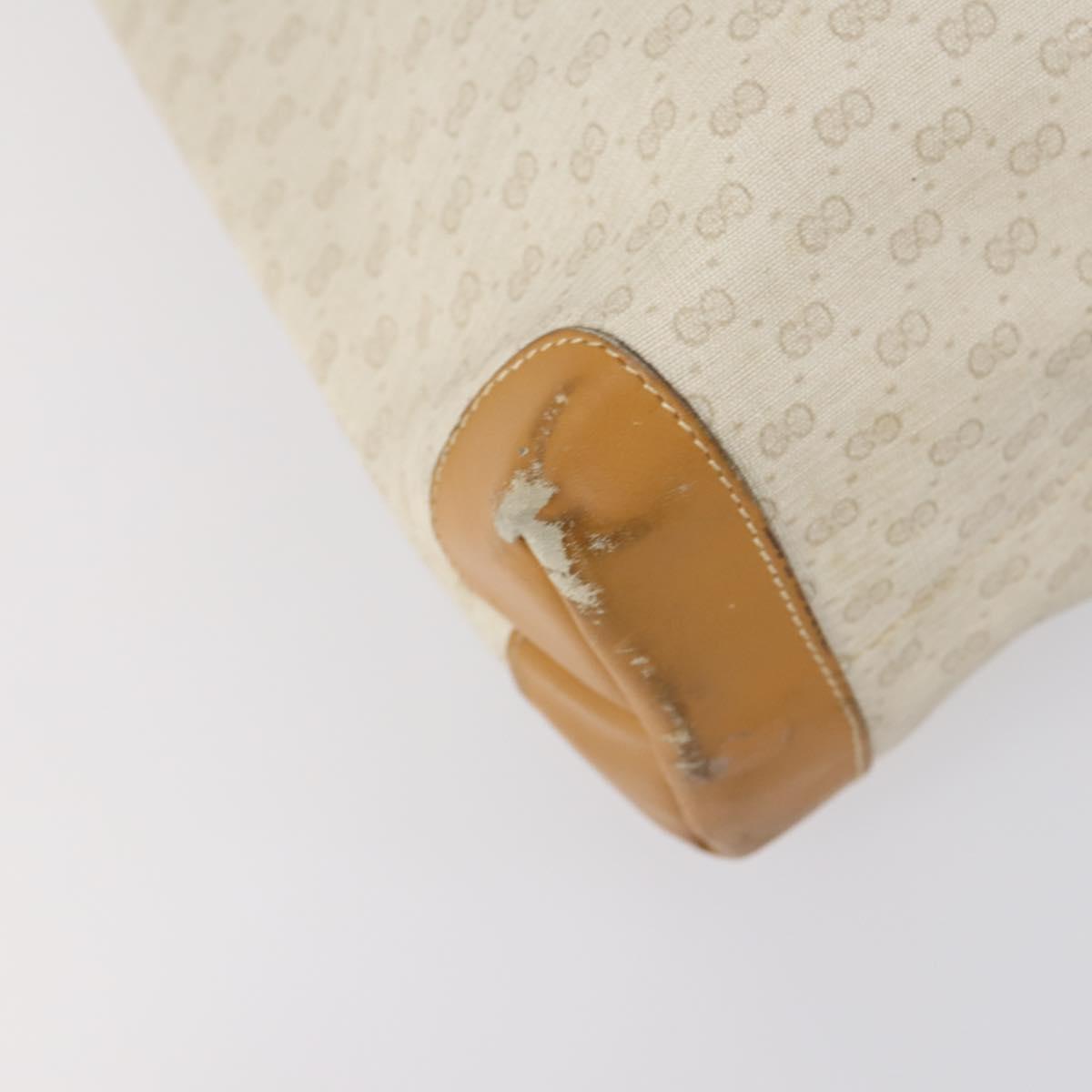 GUCCI Micro GG Supreme Web Sherry Line Bag PVC Ivory 002 39 0215 Auth 146006