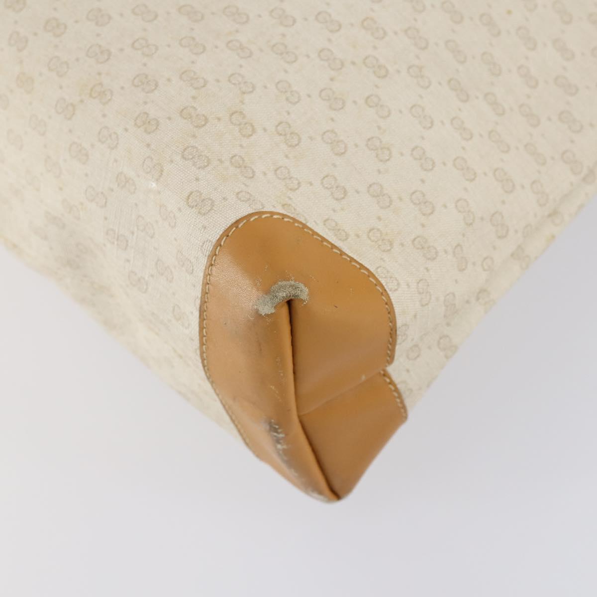 GUCCI Micro GG Supreme Web Sherry Line Bag PVC Ivory 002 39 0215 Auth 146006