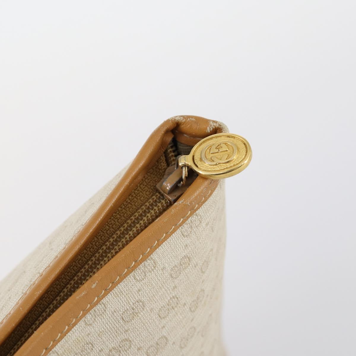 GUCCI Micro GG Supreme Web Sherry Line Bag PVC Ivory 002 39 0215 Auth 146006