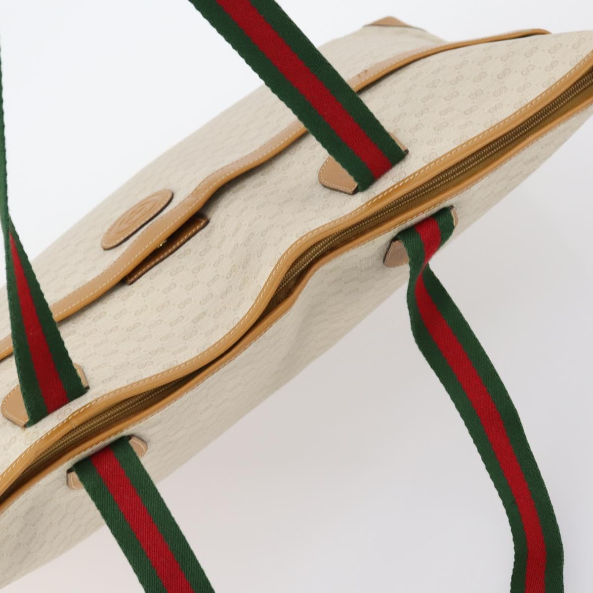 GUCCI Micro GG Supreme Web Sherry Line Bag PVC Ivory 002 39 0215 Auth 146006