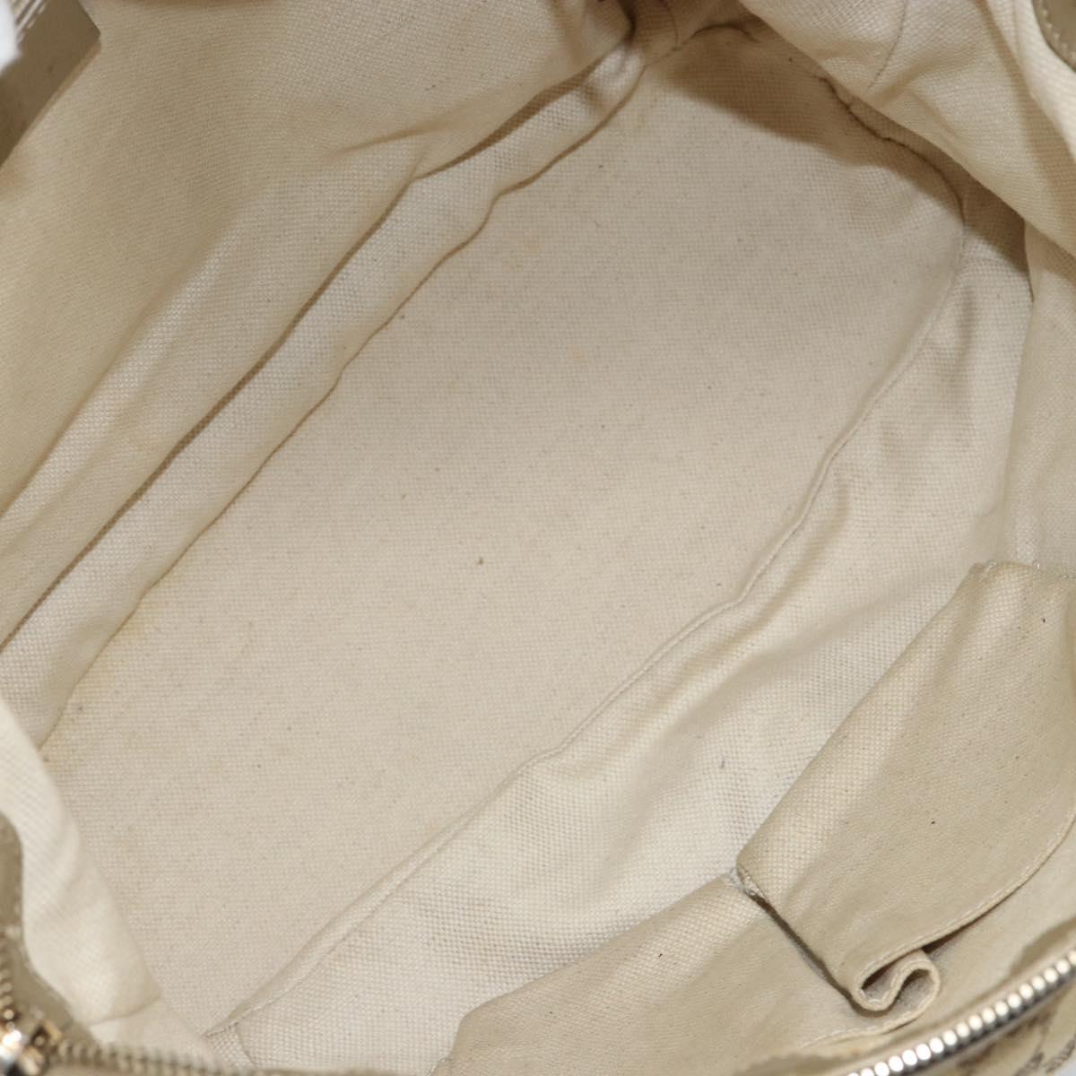 GUCCI GG Canvas Hand Bag Beige Gold 247902 Auth 146010