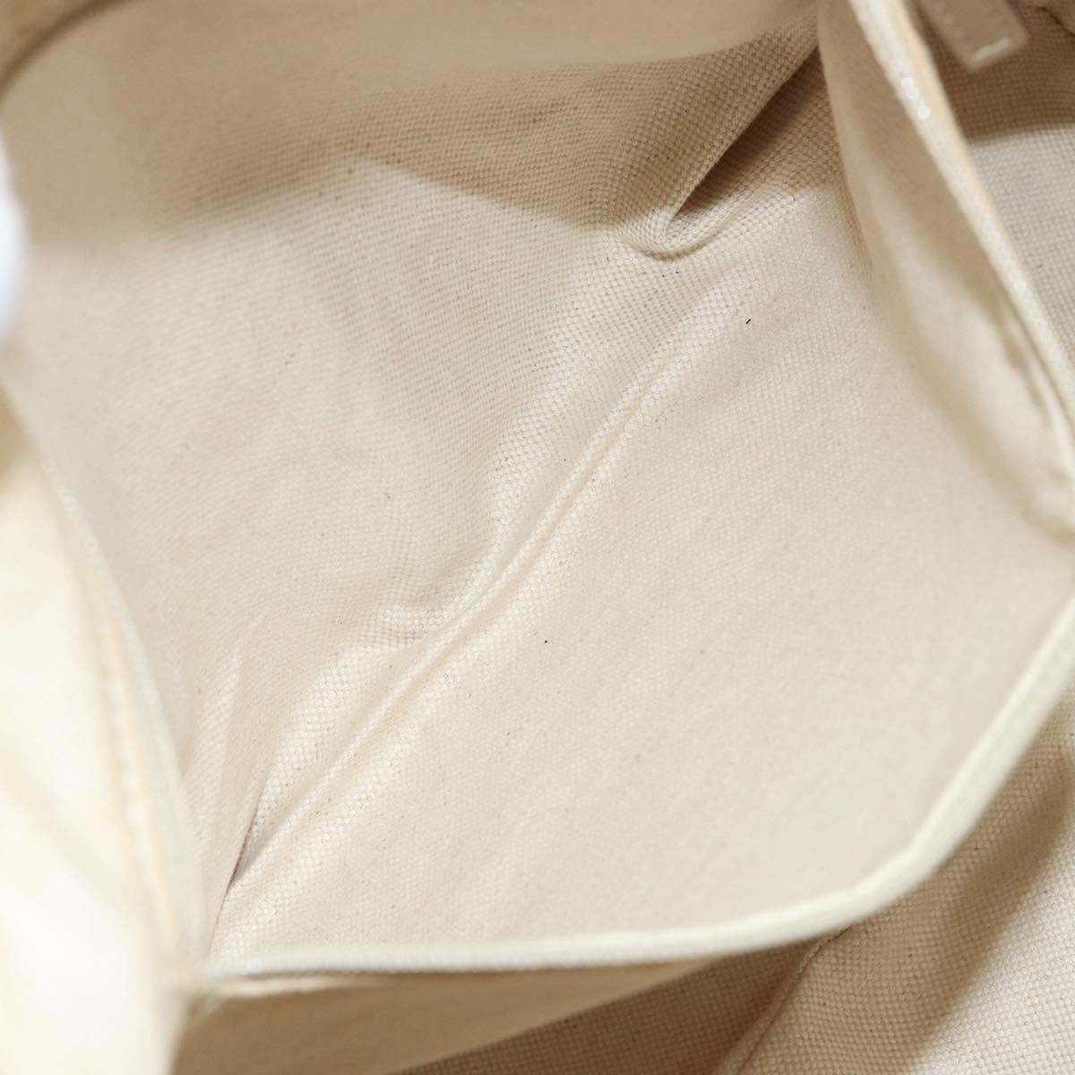 GUCCI GG Canvas Hand Bag Beige Gold 247902 Auth 146010