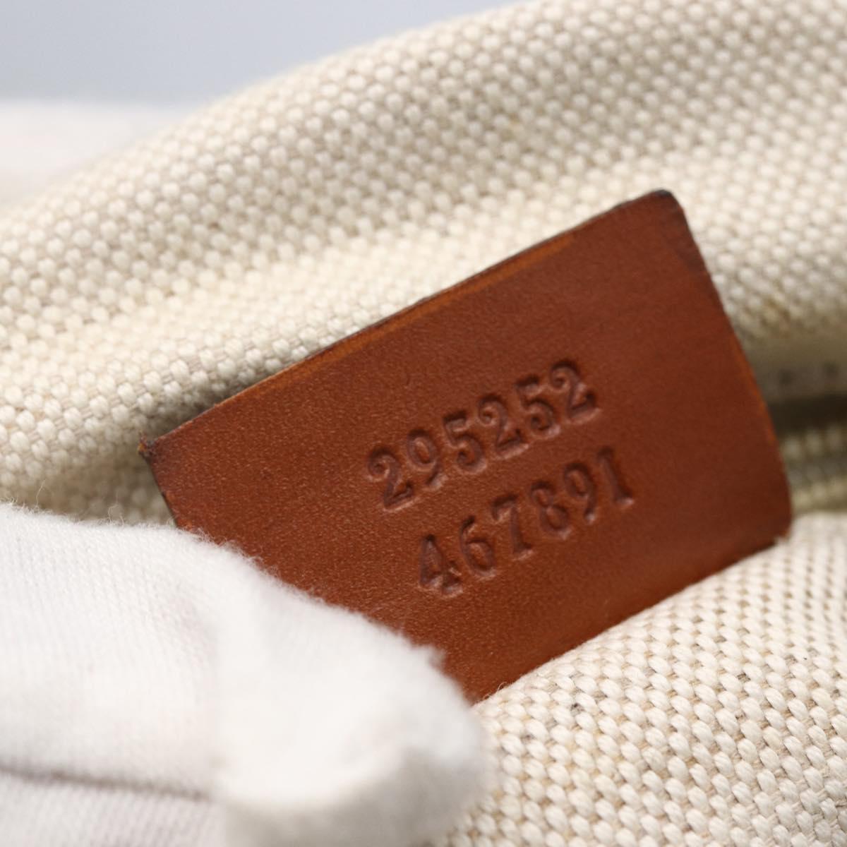 GUCCI GG Canvas Tote Bag Nylon Black 295252 Auth 146013