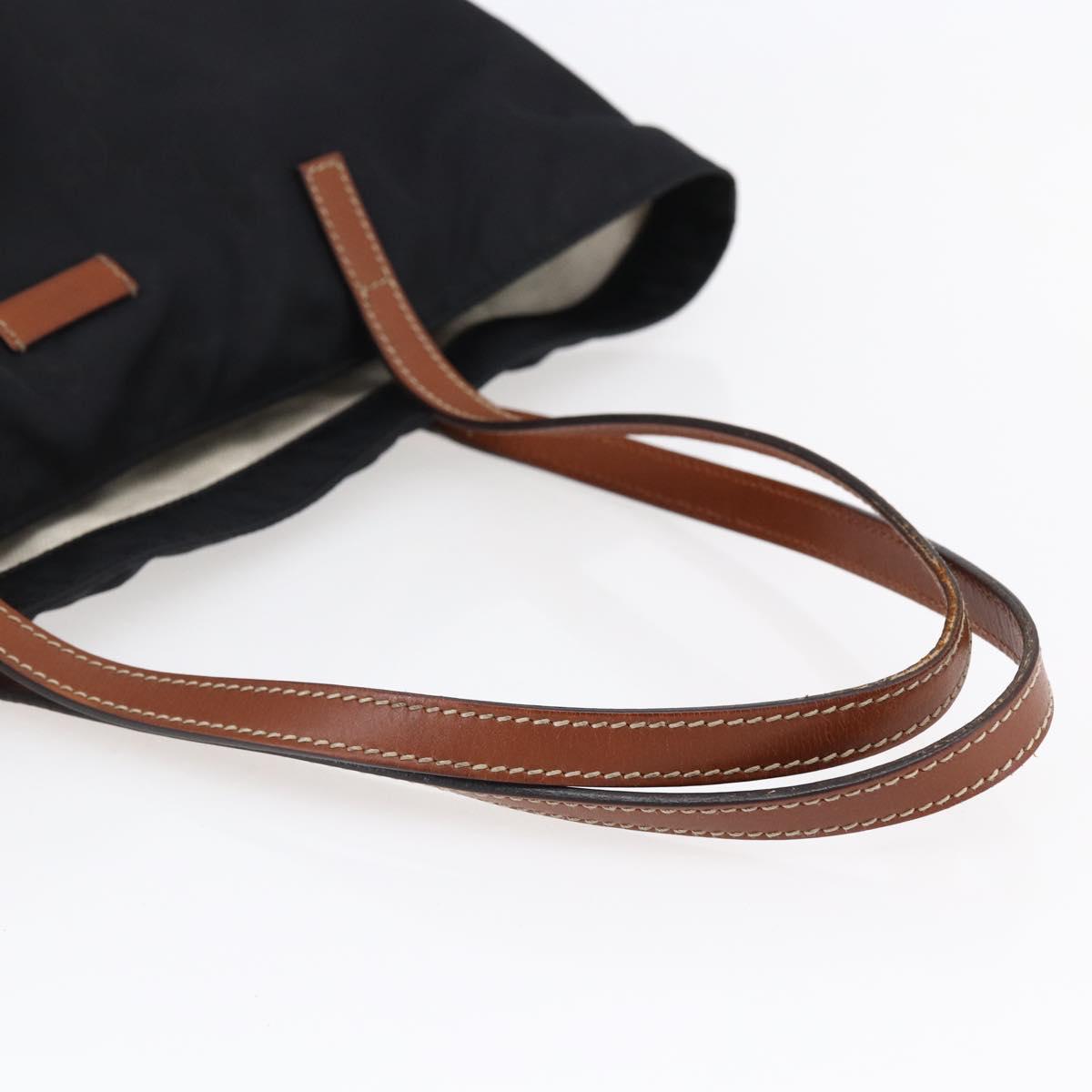 GUCCI GG Canvas Tote Bag Nylon Black 295252 Auth 146013