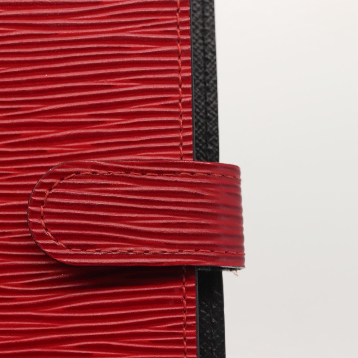 LOUIS VUITTON Epi Agenda PM Day Planner Cover Red R20057 LV Auth 146024