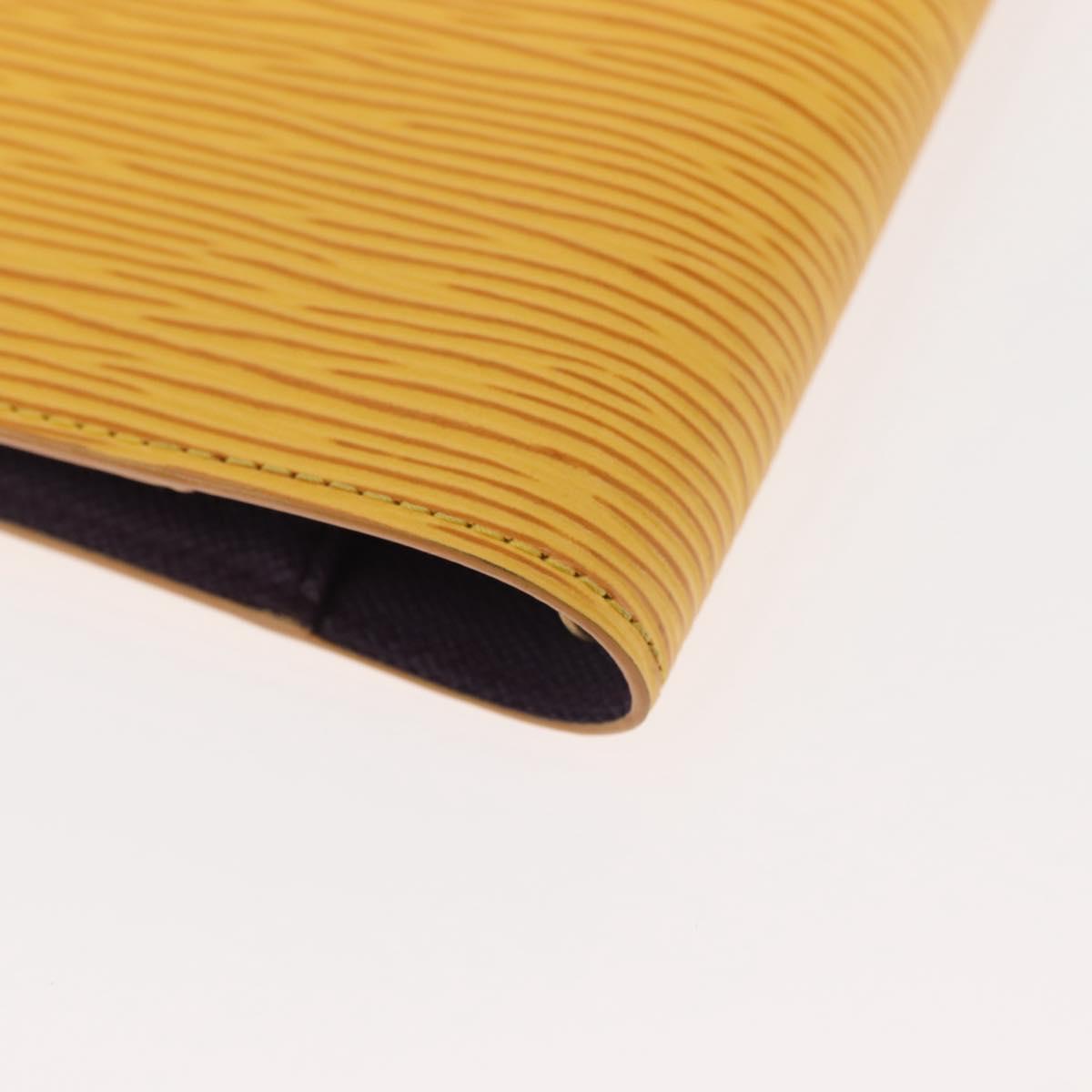 LOUIS VUITTON Epi Agenda PM Day Planner Cover Yellow R20059 LV Auth 146025