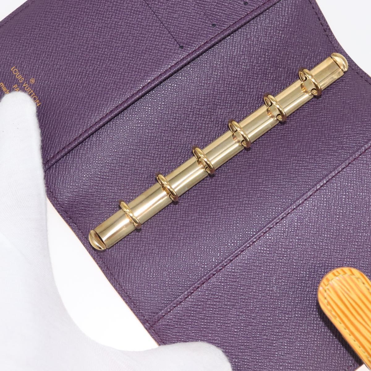 LOUIS VUITTON Epi Agenda PM Day Planner Cover Yellow R20059 LV Auth 146025