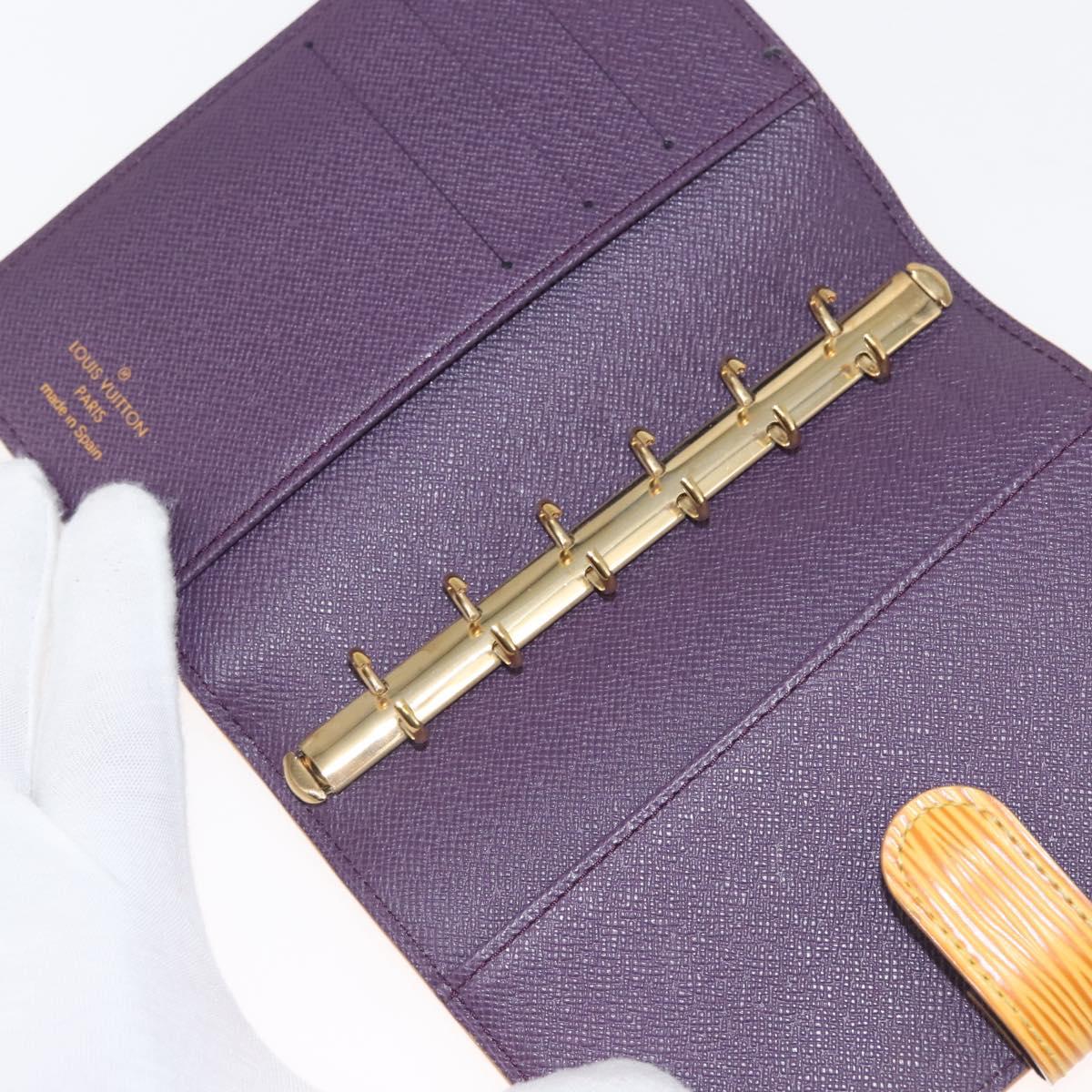 LOUIS VUITTON Epi Agenda PM Day Planner Cover Yellow R20059 LV Auth 146025