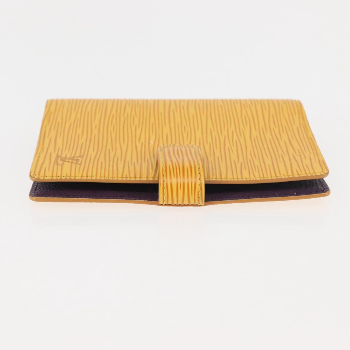 LOUIS VUITTON Epi Agenda PM Day Planner Cover Yellow R20059 LV Auth 146025