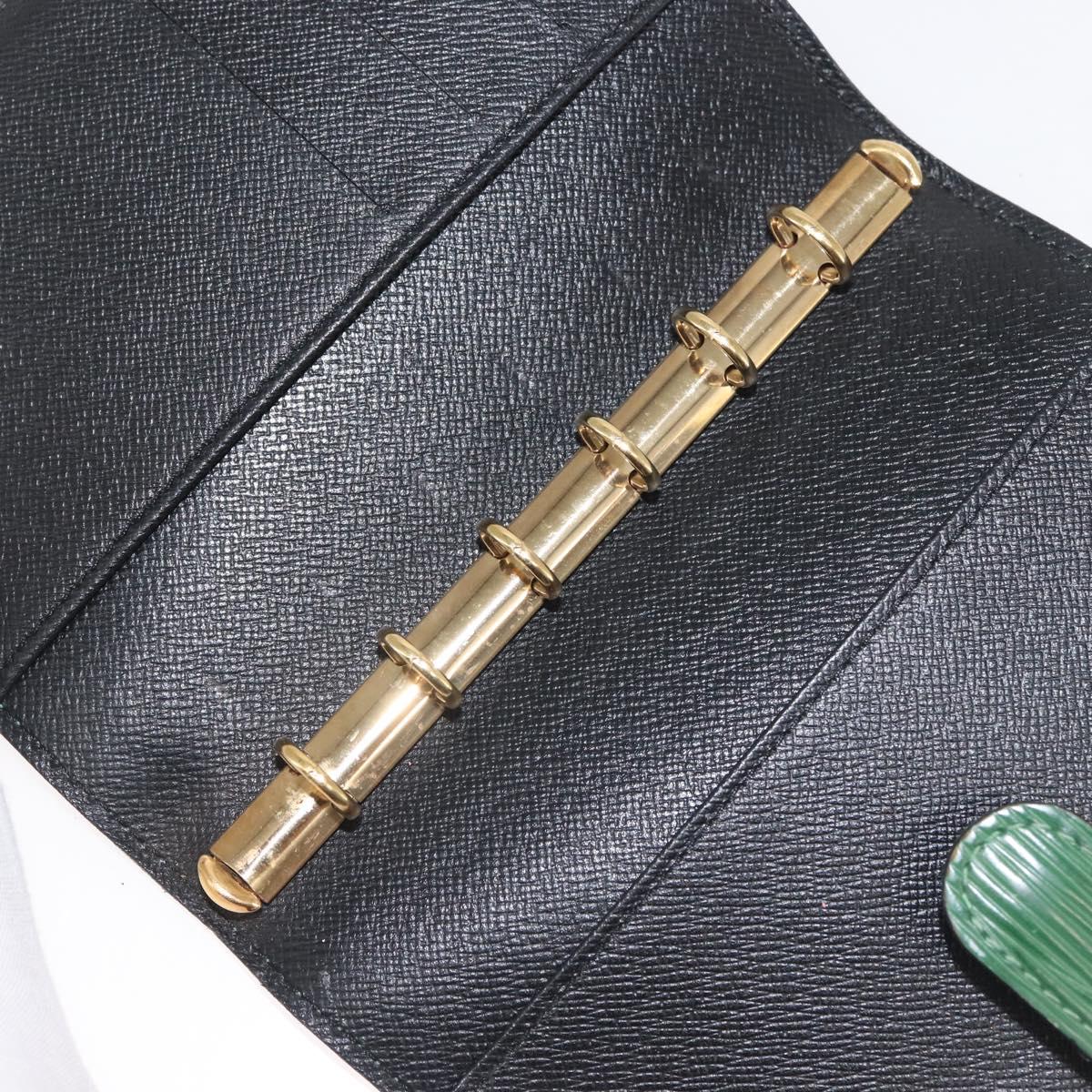 LOUIS VUITTON Epi Agenda PM Day Planner Cover Green R20054 LV Auth 146026