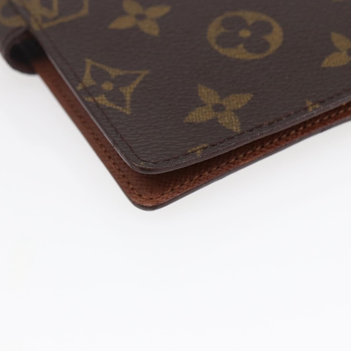 LOUIS VUITTON Monogram Agenda PM Day Planner Cover R20005 LV Auth 146028