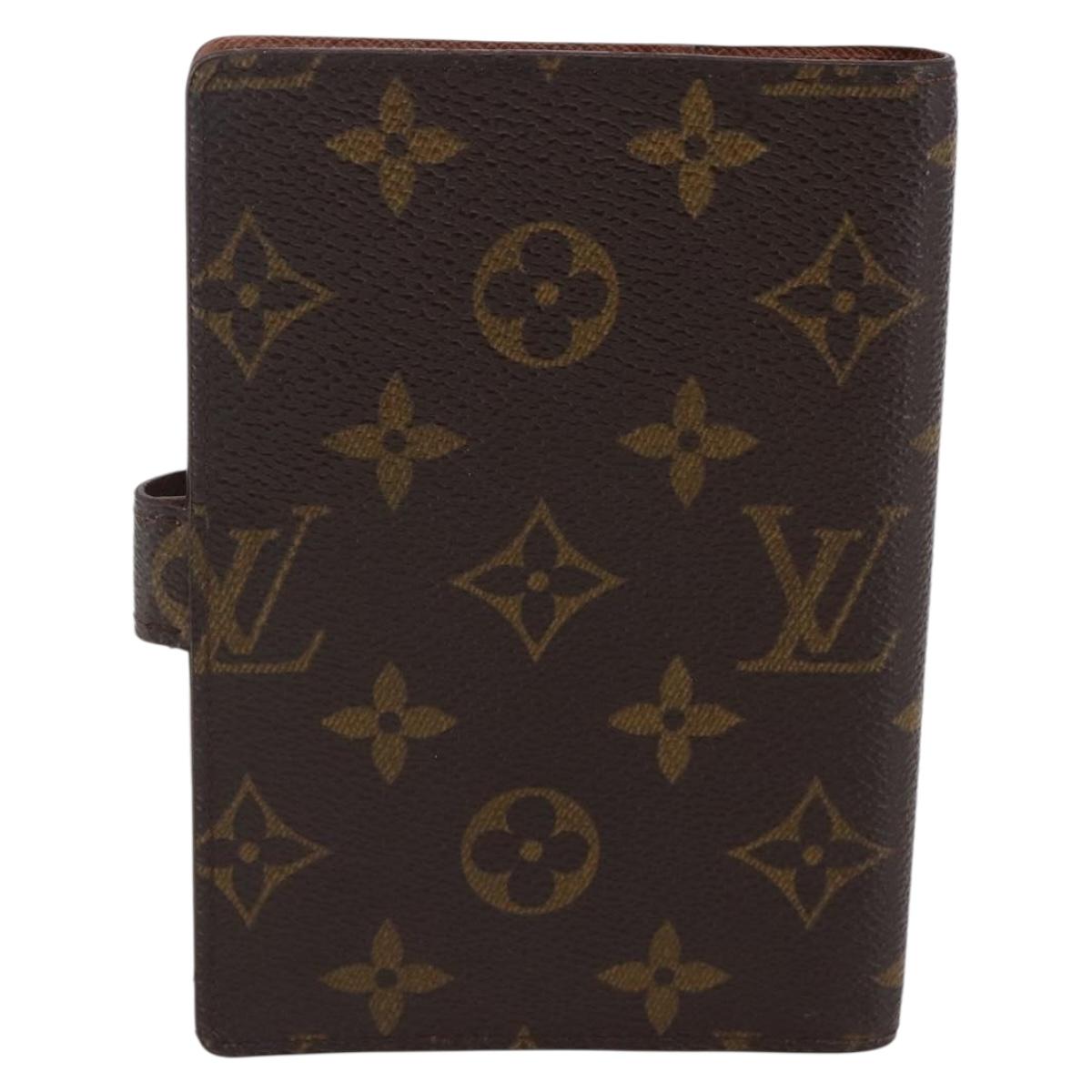 LOUIS VUITTON Monogram Agenda PM Day Planner Cover R20005 LV Auth 146028