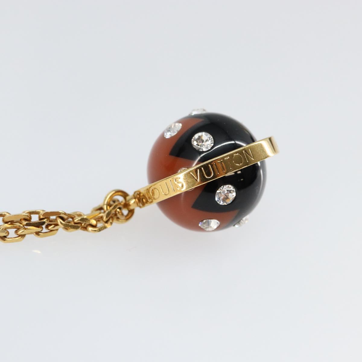 LOUIS VUITTON Pandantif Magnetic Necklace metal Gold Tone M66406 LV Auth 146041