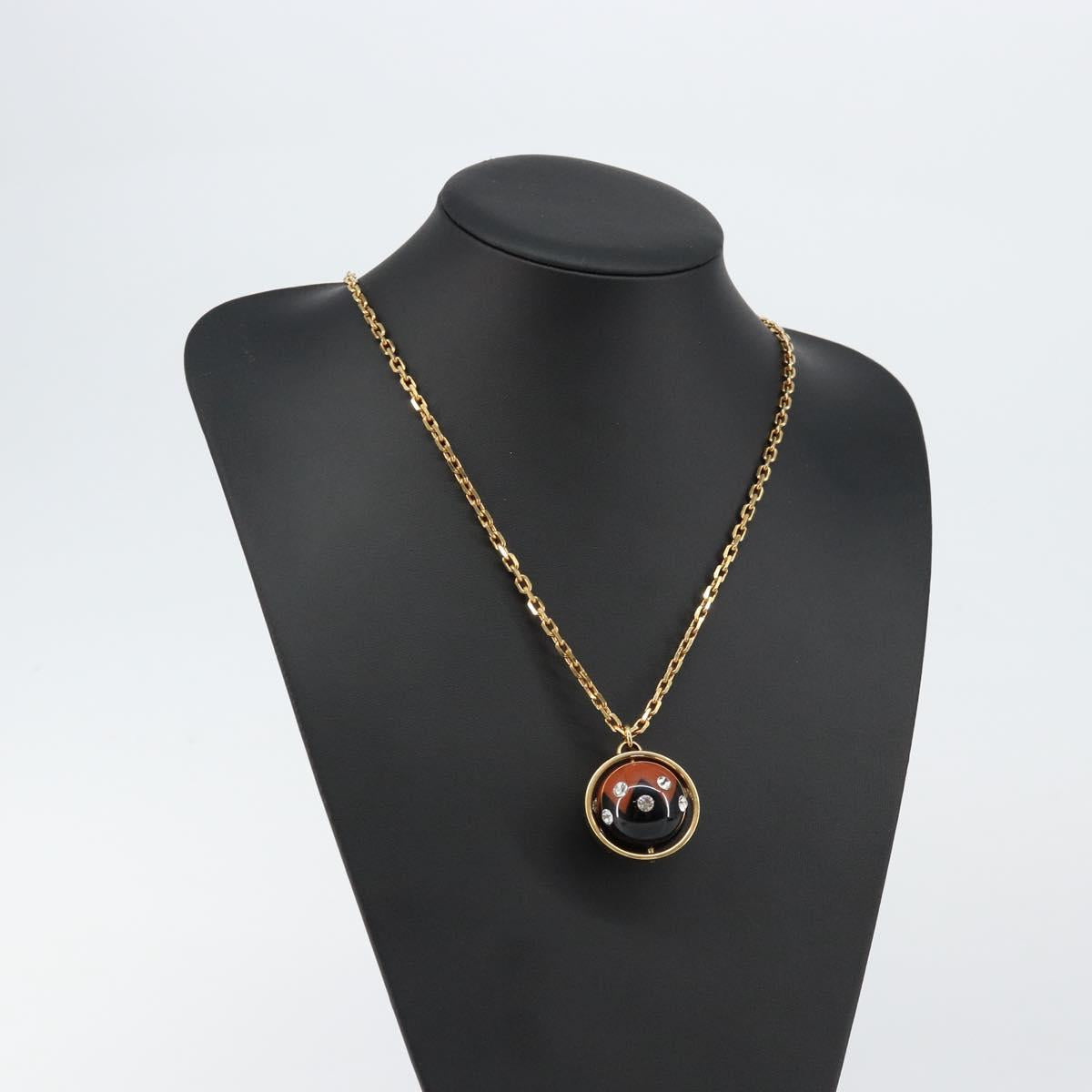 LOUIS VUITTON Pandantif Magnetic Necklace metal Gold Tone M66406 LV Auth 146041
