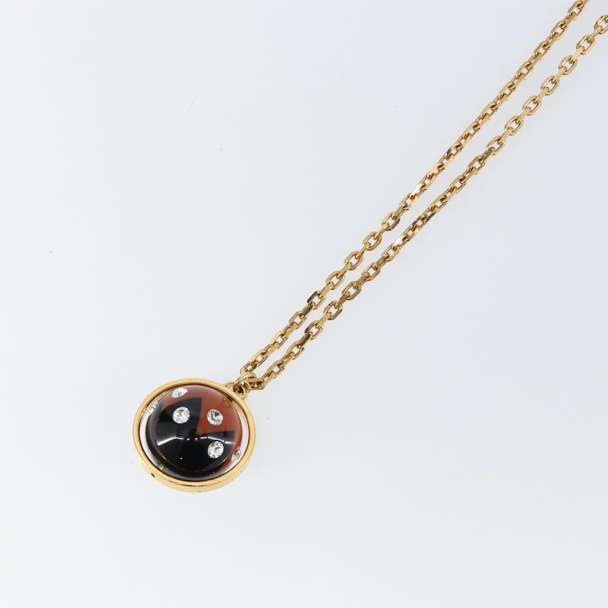 LOUIS VUITTON Pandantif Magnetic Necklace metal Gold Tone M66406 LV Auth 146041