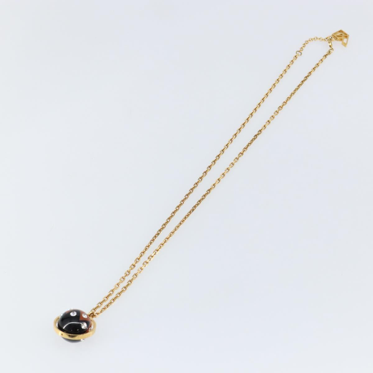 LOUIS VUITTON Pandantif Magnetic Necklace metal Gold Tone M66406 LV Auth 146041
