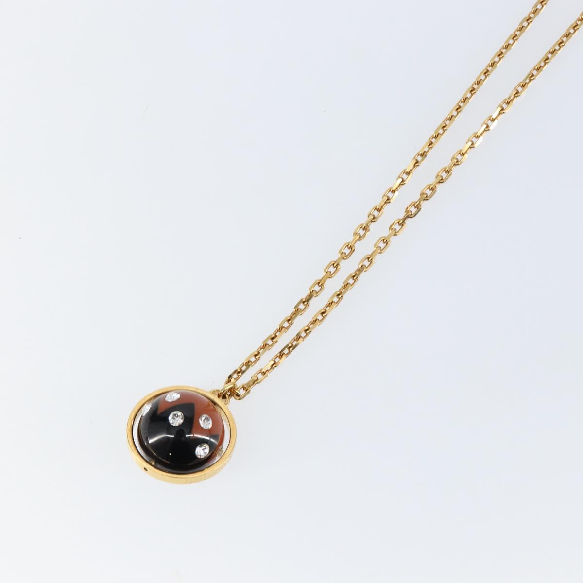 LOUIS VUITTON Pandantif Magnetic Necklace metal Gold Tone M66406 LV Auth 146041