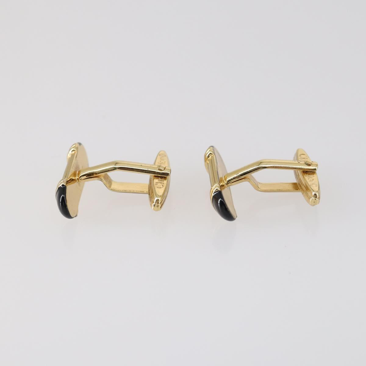 Christian Dior Nek Tie Pin Titanic metal 2Set Gold Tone Auth 146044