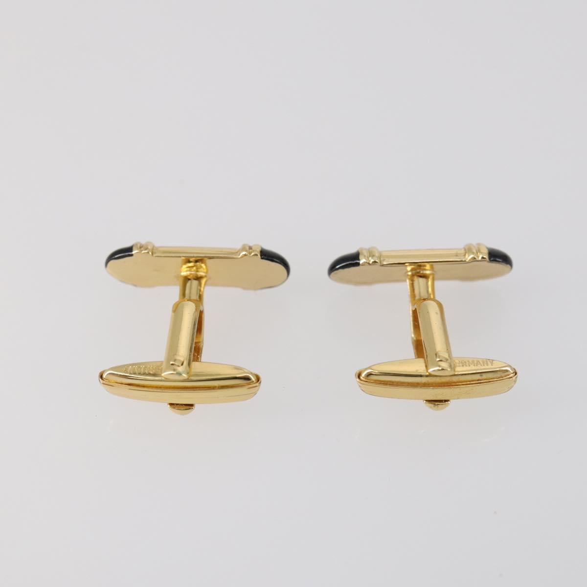 Christian Dior Nek Tie Pin Titanic metal 2Set Gold Tone Auth 146044