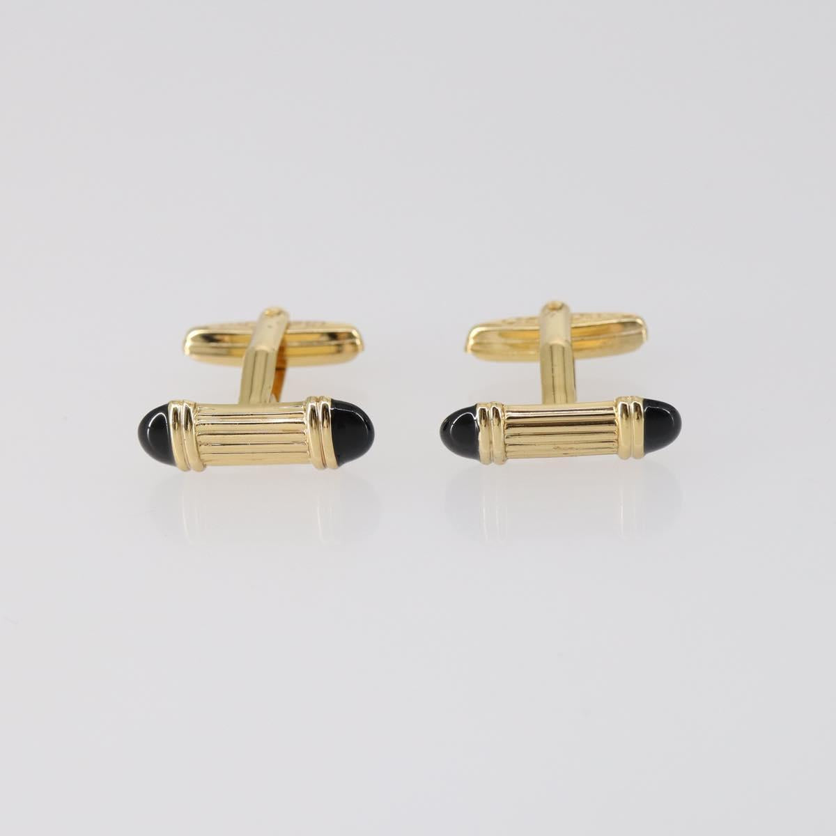 Christian Dior Nek Tie Pin Titanic metal 2Set Gold Tone Auth 146044