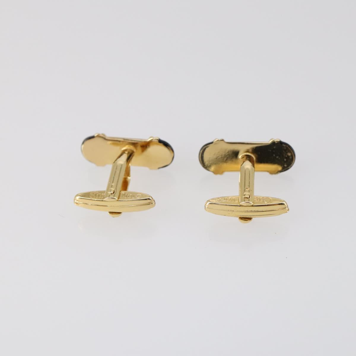 Christian Dior Nek Tie Pin Titanic metal 2Set Gold Tone Auth 146044