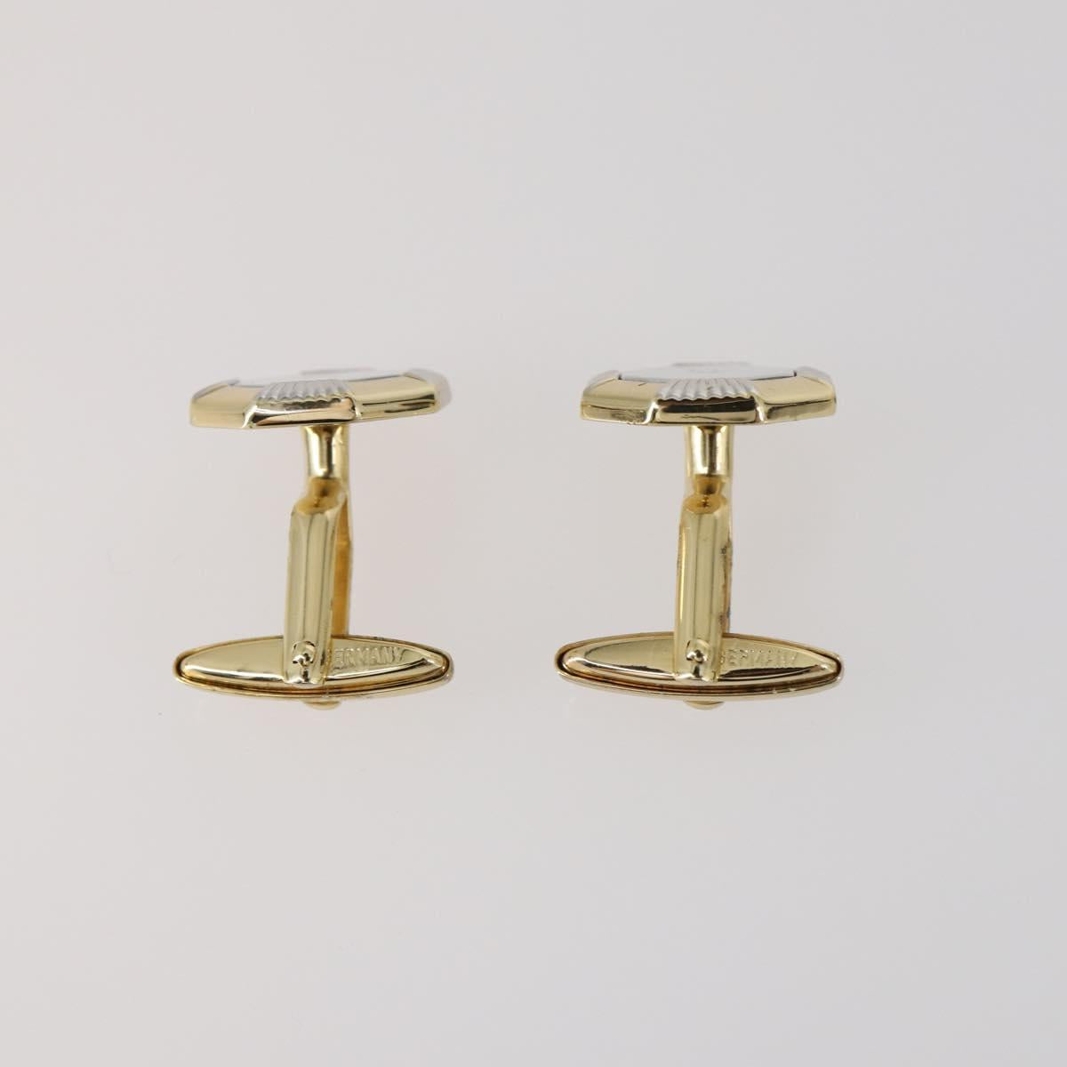 Christian Dior Nek Tie Pin Cuffs metal 2Set Gold Tone Auth 146047