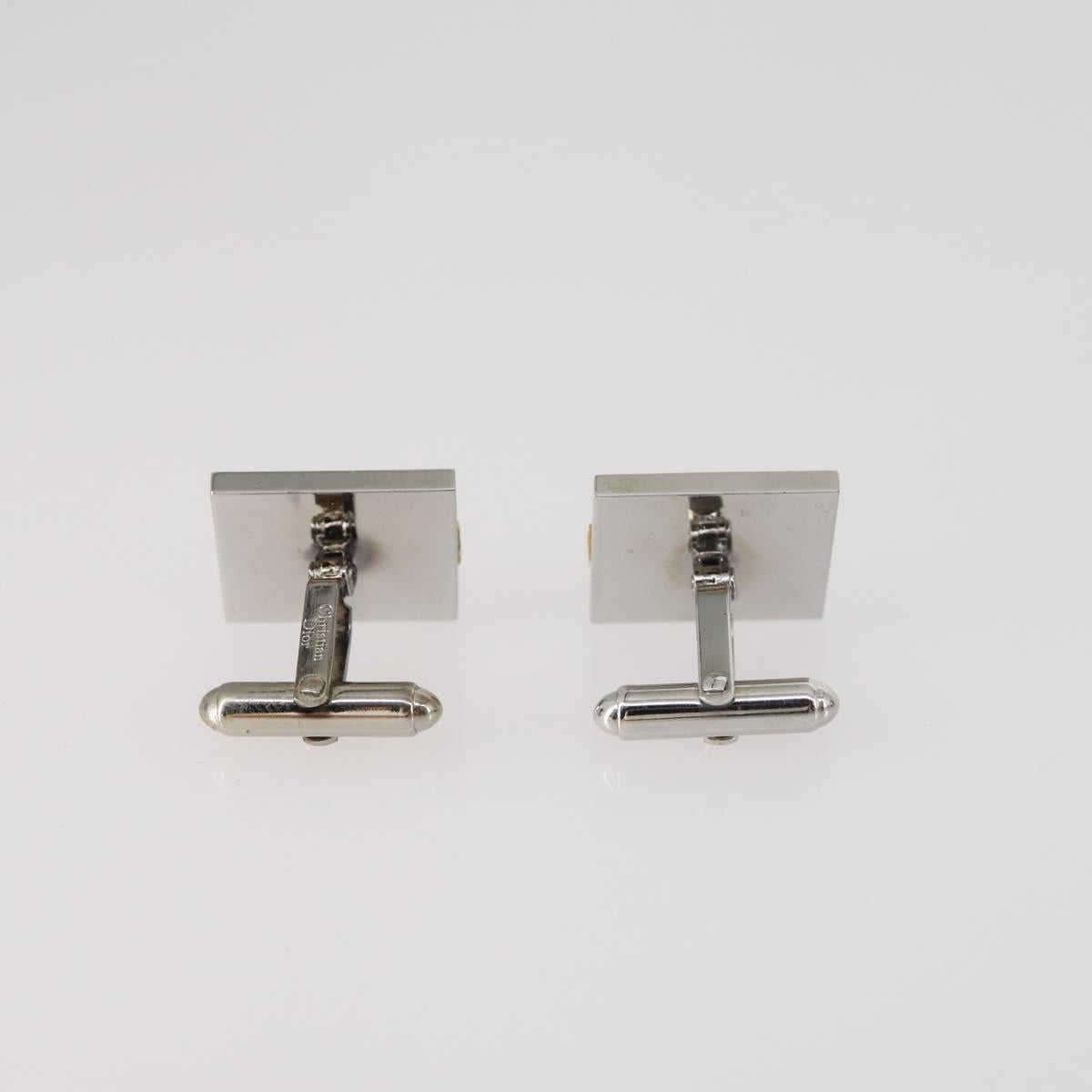 Christian Dior Nek Tie Pin Cuffs metal 2Set Gold Tone Auth 146047