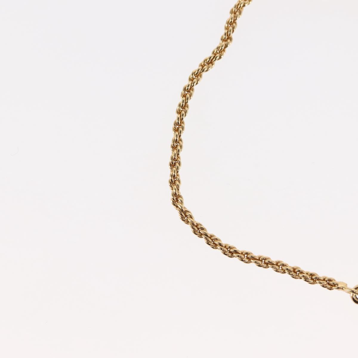 Christian Dior Circle Logo Bracelet metal Gold Tone Auth 146060