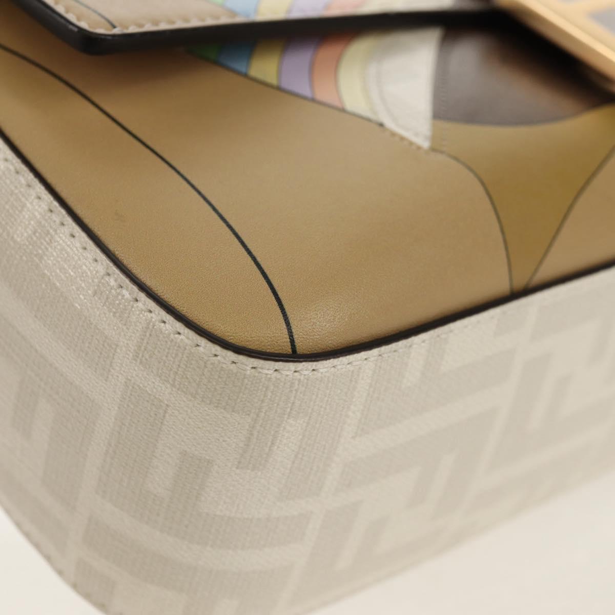 FENDI Zucca Canvas Antonio Lopez Mamma Baguette Bag 2way Ivory Auth 146070SM