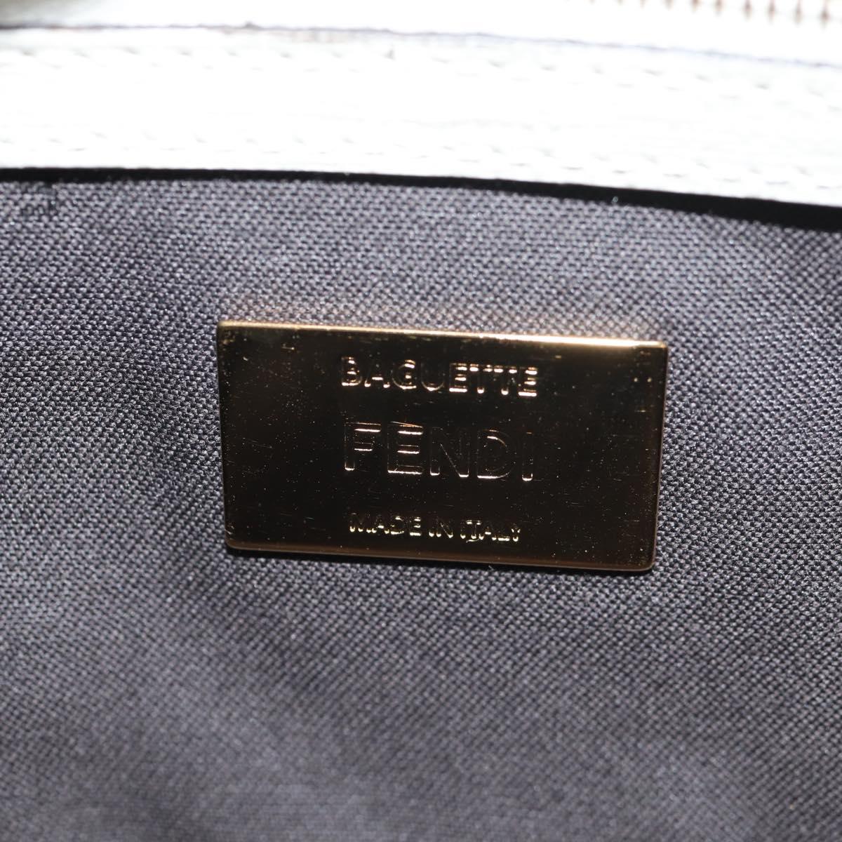 FENDI Zucca Canvas Antonio Lopez Mamma Baguette Bag 2way Ivory Auth 146070SM