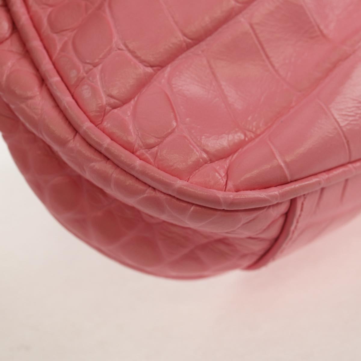 BALENCIAGA LucaGol XS Shoulder Bag Leather 2way Pink Silver 695814 Auth 146072SAM