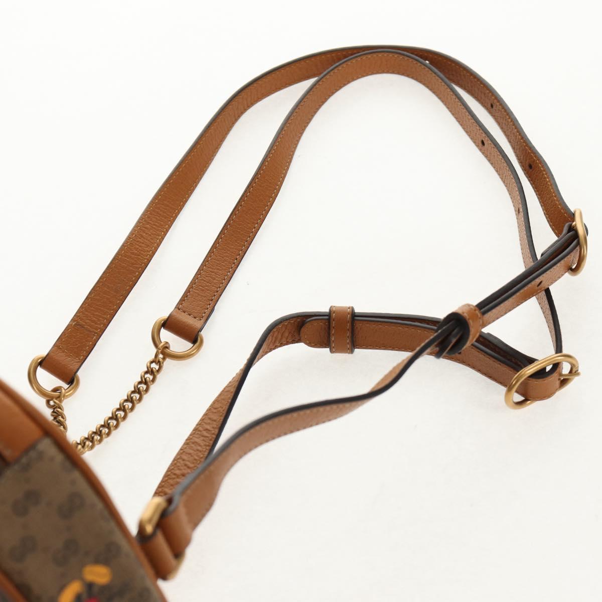 GUCCI Micro GG Supreme Disney Mini Backpack PVC Beige 603730 Auth 146074M