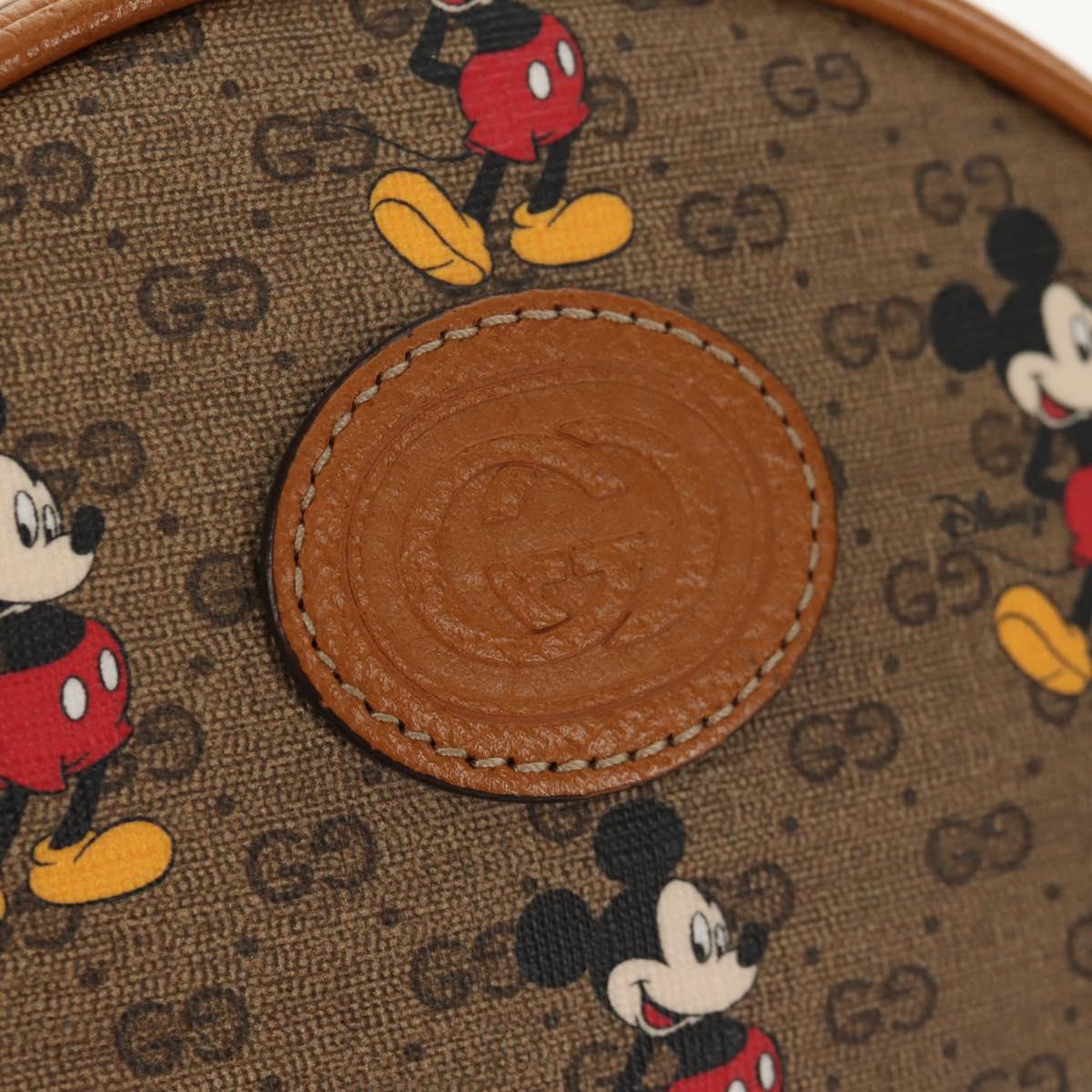 GUCCI Micro GG Supreme Disney Mini Backpack PVC Beige 603730 Auth 146074M