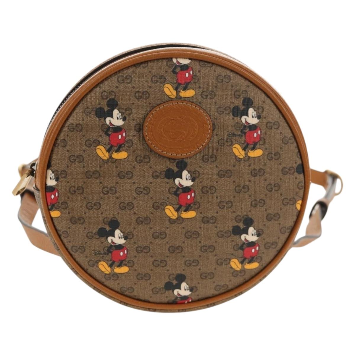 GUCCI Micro GG Supreme Disney Mini Backpack PVC Beige 603730 Auth 146074M