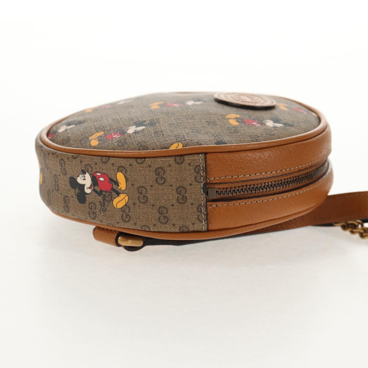 GUCCI Micro GG Supreme Disney Mini Backpack PVC Beige 603730 Auth 146074M