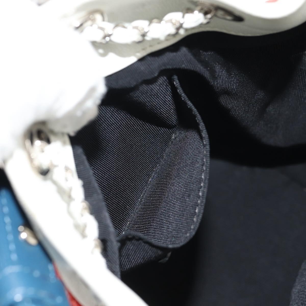 CHANEL Matelasse Chain Shoulder Bag Lamb Skin Orange Silver CC Auth 146081AM