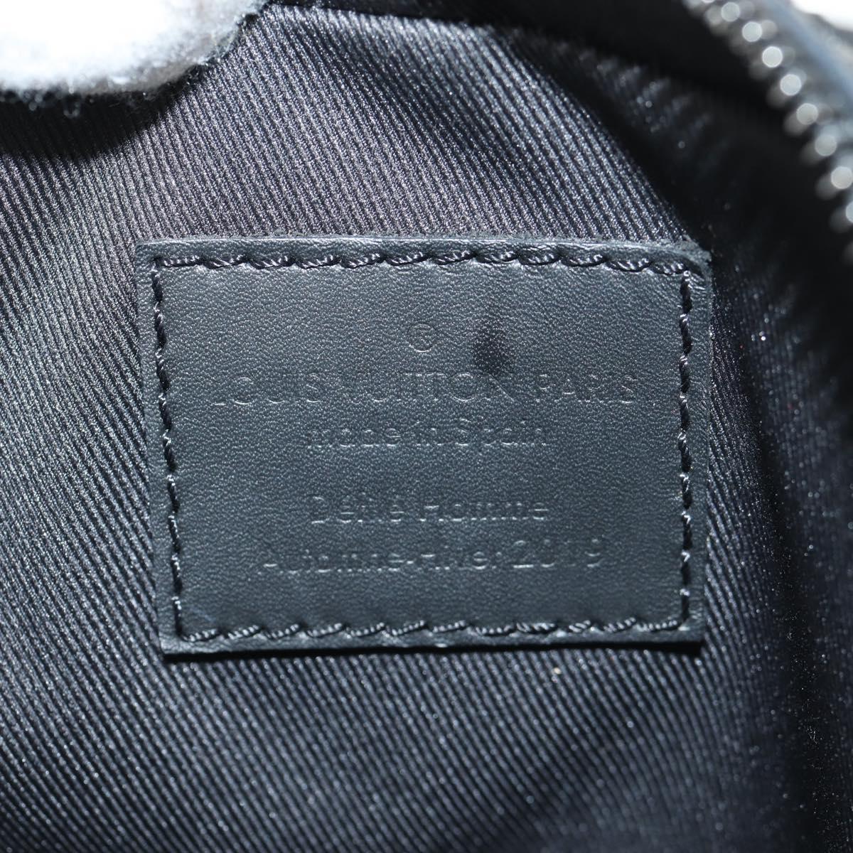 LOUIS VUITTON Taiga Rainbow Danube Messenger Bag Black M30332 LV Auth 146086M