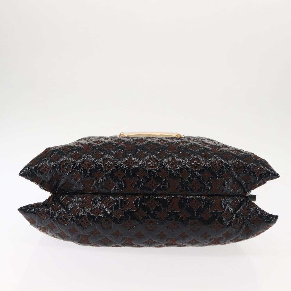 LOUIS VUITTON Monogram Envinil Squeeze Hand Bag Noir M95259 LV Auth 146087