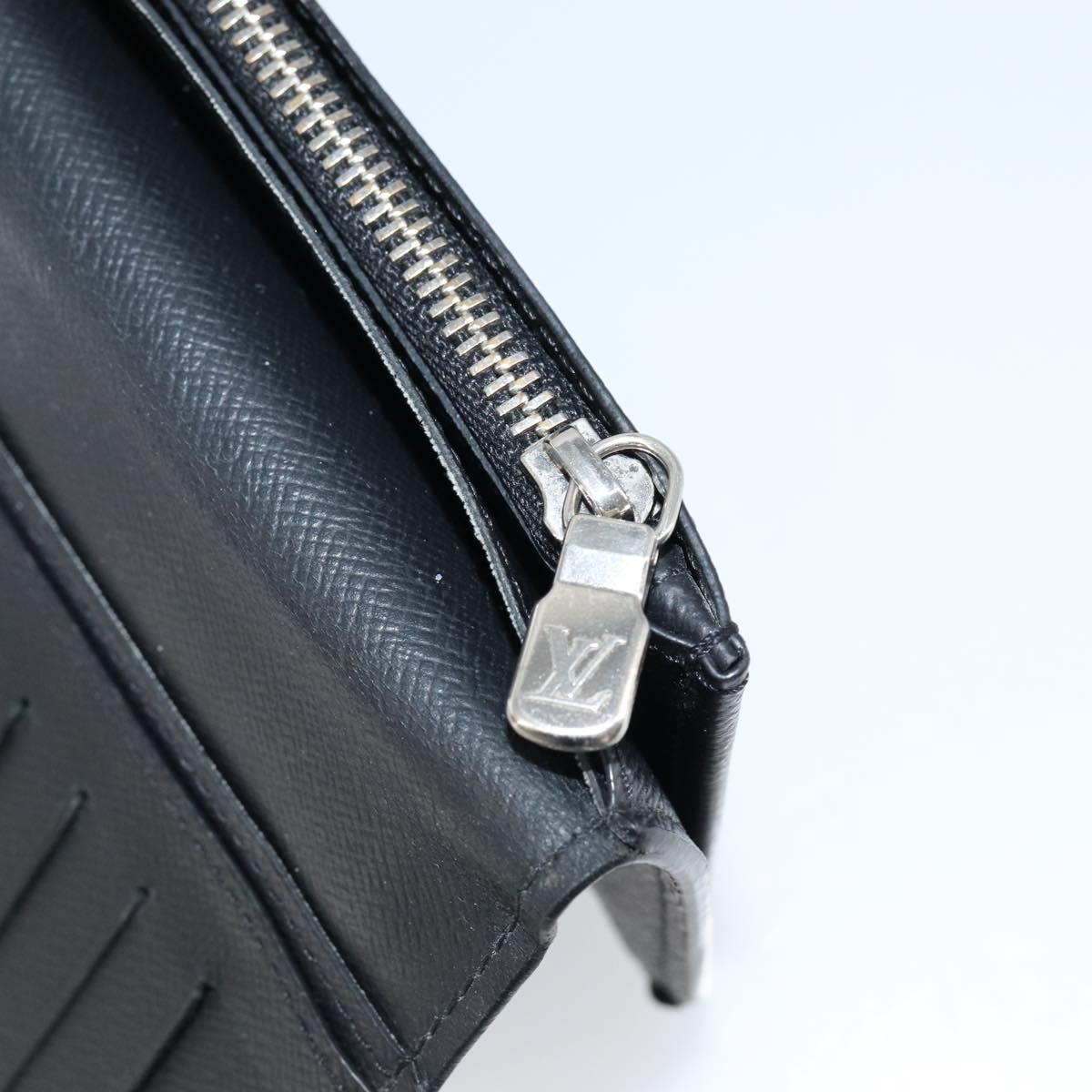 LOUIS VUITTON Damier Graphite Brazza Portefeuille NM Wallet N60435 Auth 146091