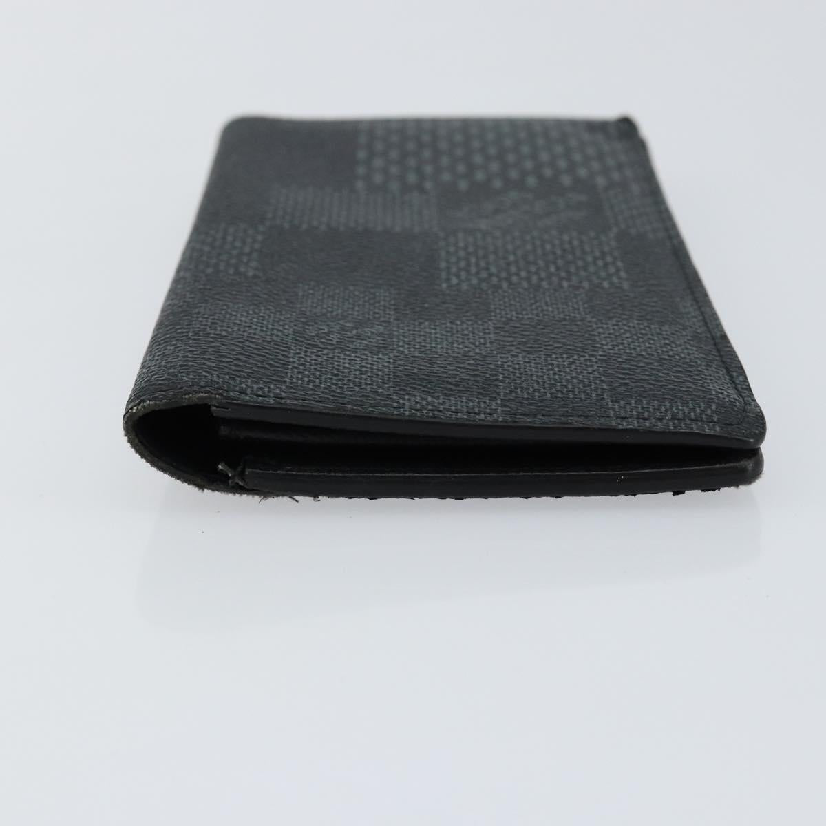 LOUIS VUITTON Damier Graphite Brazza Portefeuille NM Wallet N60435 Auth 146091