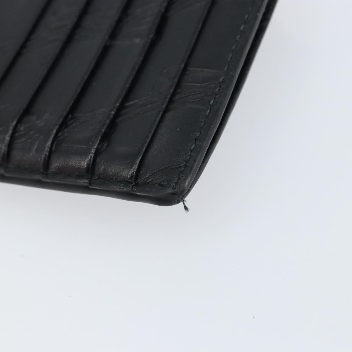 BALENCIAGA Card Case Leather Black 717784 Auth 146092