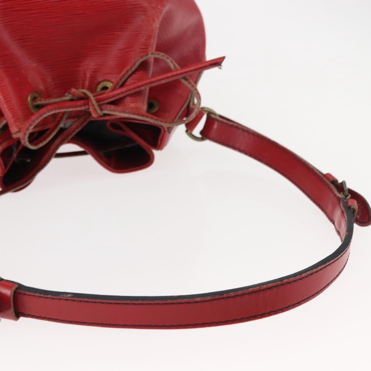 LOUIS VUITTON Epi Petit Noe Shoulder Bag Red M44107 LV Auth 146111