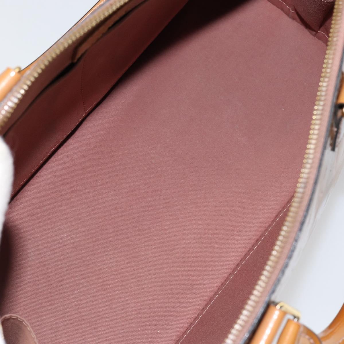 LOUIS VUITTON Monogram Vernis Alma PM Hand Bag Beige M90170 LV Auth 146112